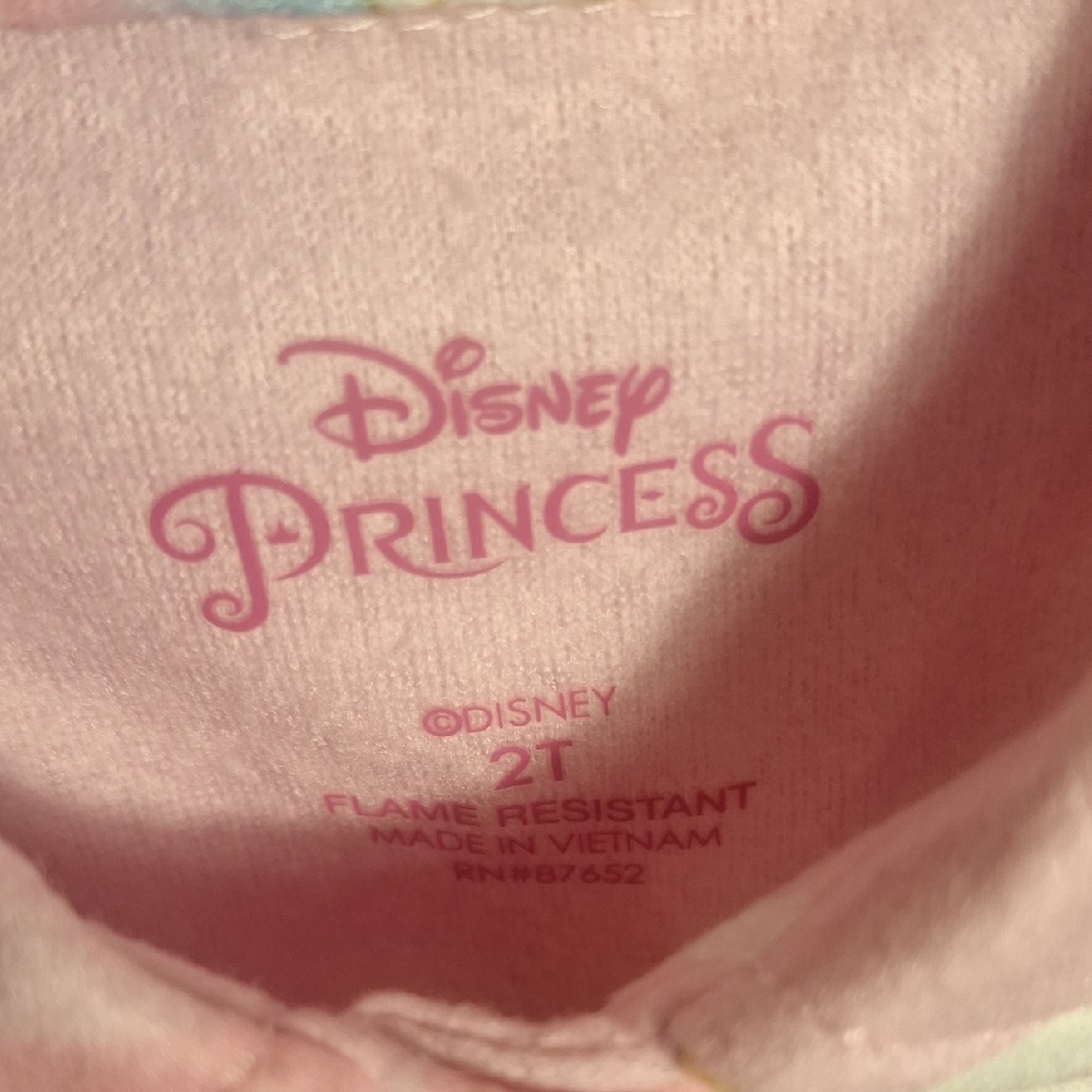 NWT Disney Pink Princess Kids Pajama Set - Picture 4 of 7